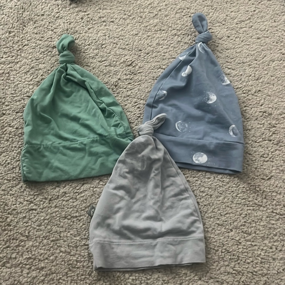 Bamboo & cotton newborn beanie hats